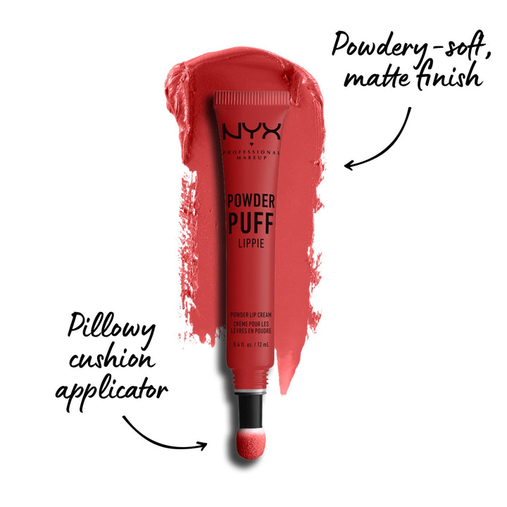 NYX PROFESSIONAL MAKEUP Powder Puff Lippie Lip Cream, Matte Finish, 0.4 Ounce - Puppy Love
