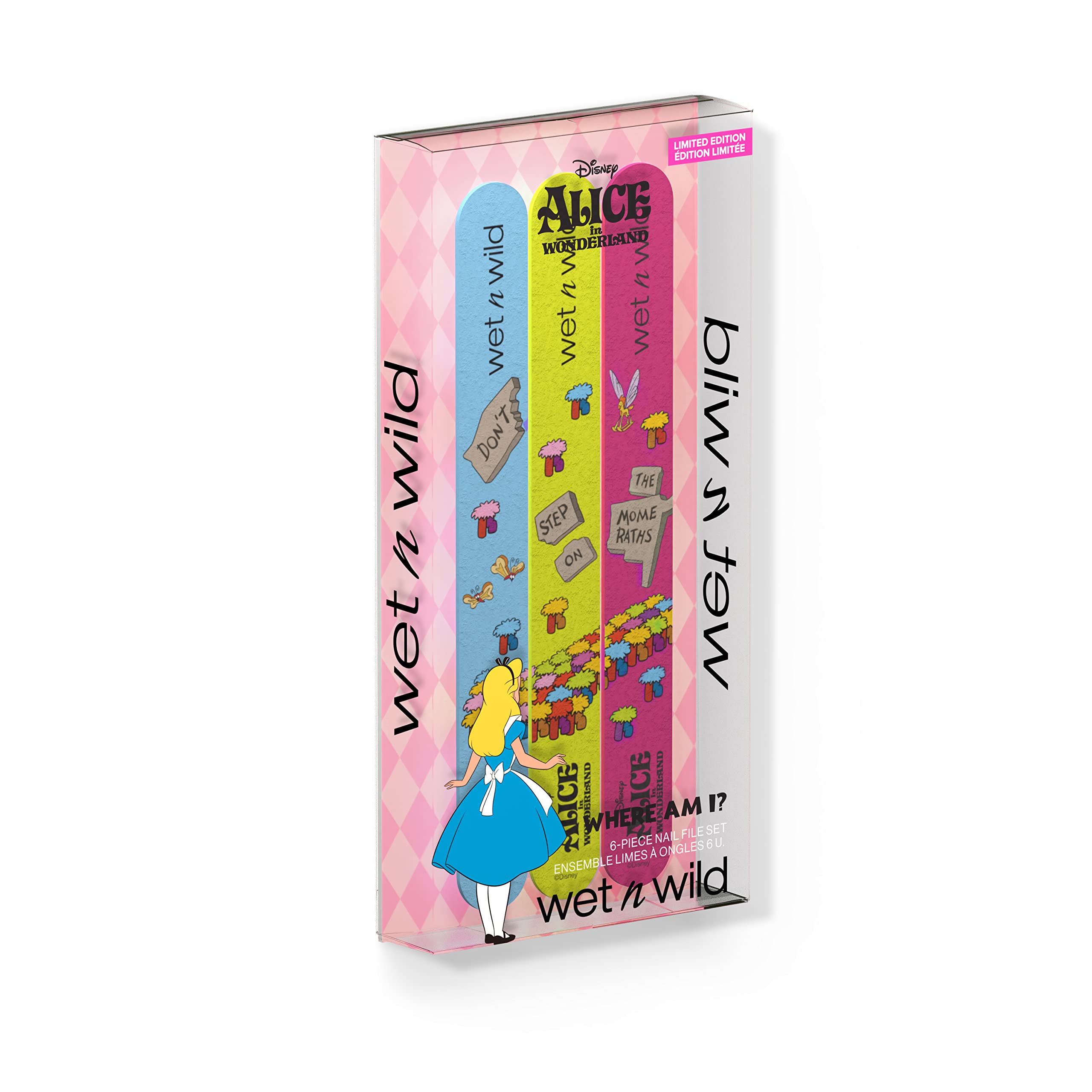 wet n wild Where Am I 6-Piece Nail File Set Alice In Wonderland Collection
