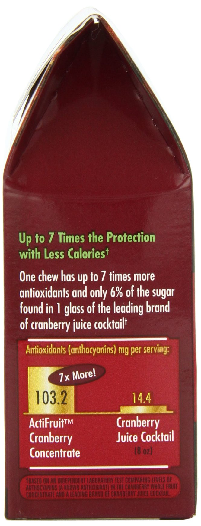 Enzymatic Therapy Actifruit Cranberry Supplement With Cran-max, 500 mg, 20 Soft Chews, Boxes (Pack of 2)