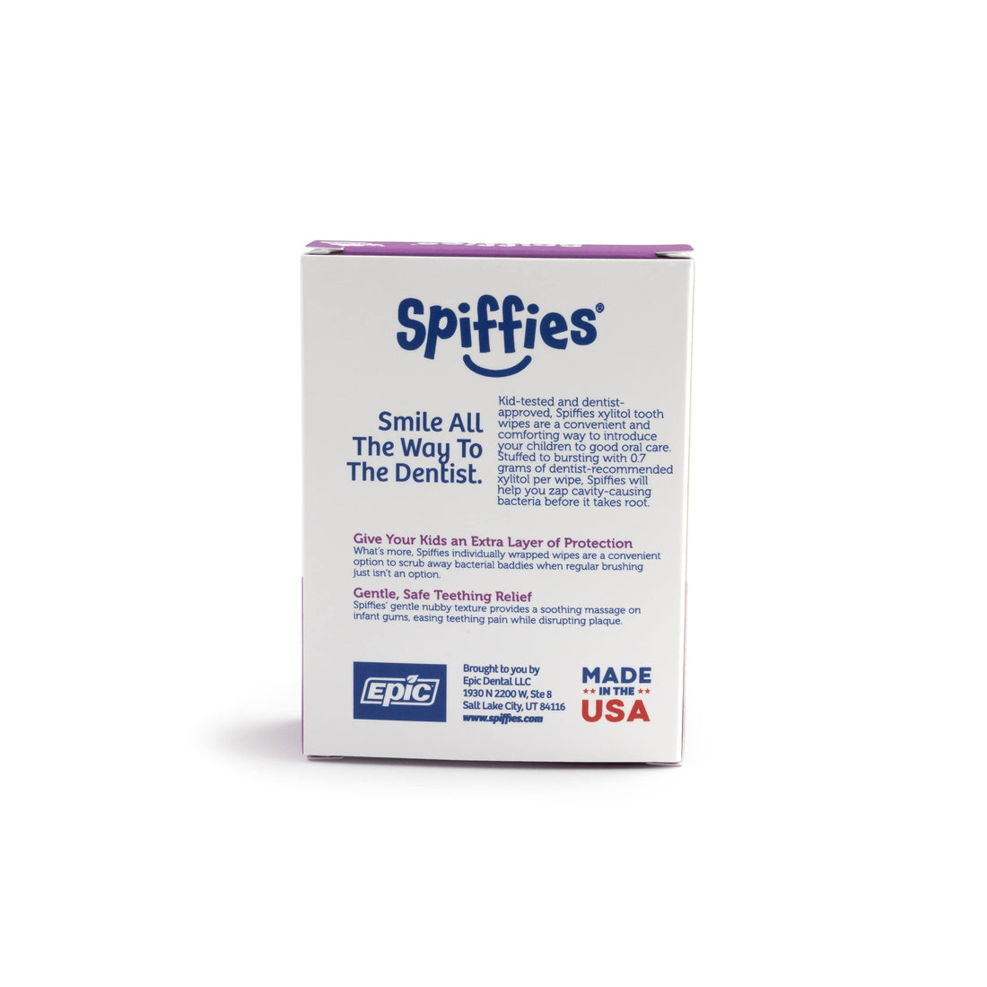 Spiffies Toothwipes, Grape Wipes, (20-Count)Pack of 3