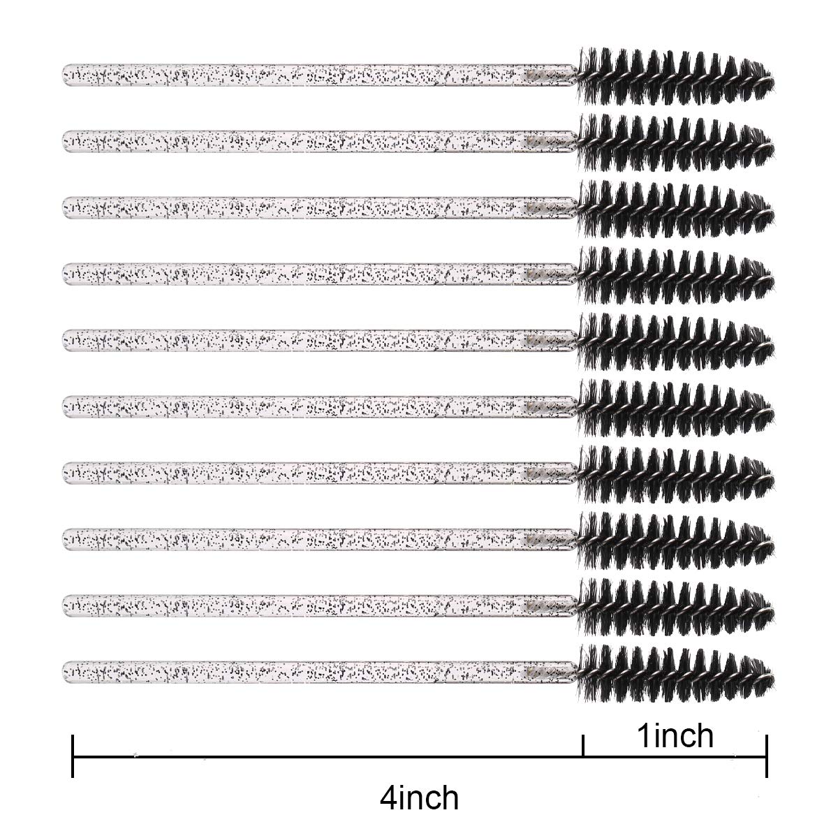 Elisel 100 PCS Disposable Mascara Brushes Crystal Eyelash Brushes Mascara Wands Applicator Eyelash Extensions Makeup Tools Eyebrow Brush (Pink)