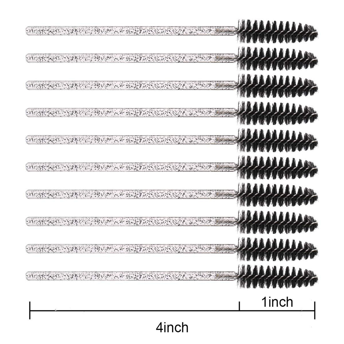 Elisel 100 PCS Disposable Mascara Brushes Crystal Eyelash Brushes Mascara Wands Applicator Eyelash Extensions Makeup Tools Eyebrow Brush (Pink)