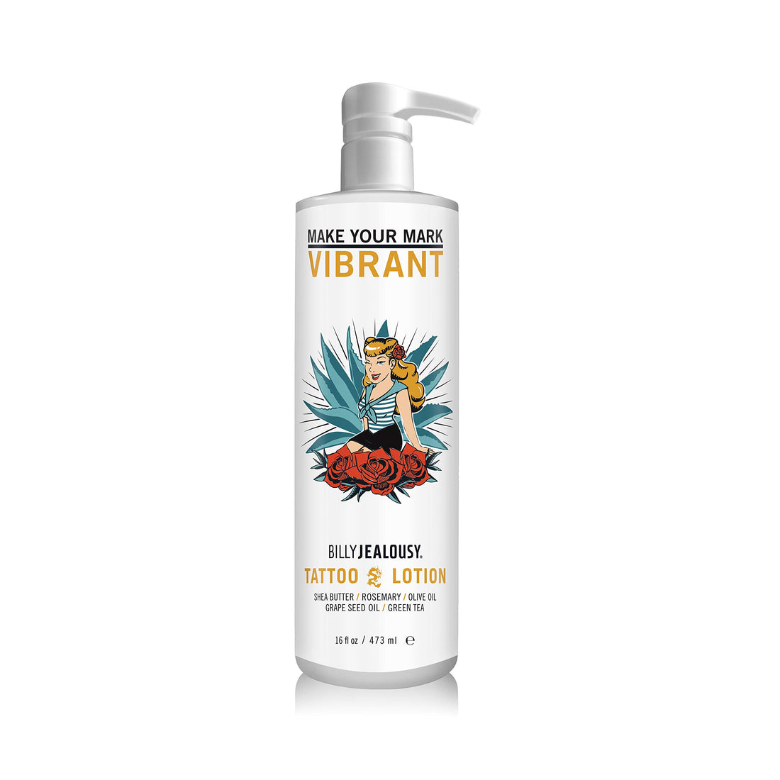 Billy Jealousy Make Your Mark Vibrant Tattoo Lotion 473ml/16oz