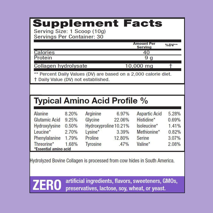 Sanar Naturals Collagen Peptides Powder - for Hair, Nail, Skin, Joint, and Bone Health - Hydrolyzed Collagen for Women & Men, Easy to Mix Collagen Protein Supplement, Unflavored, 10.58 oz