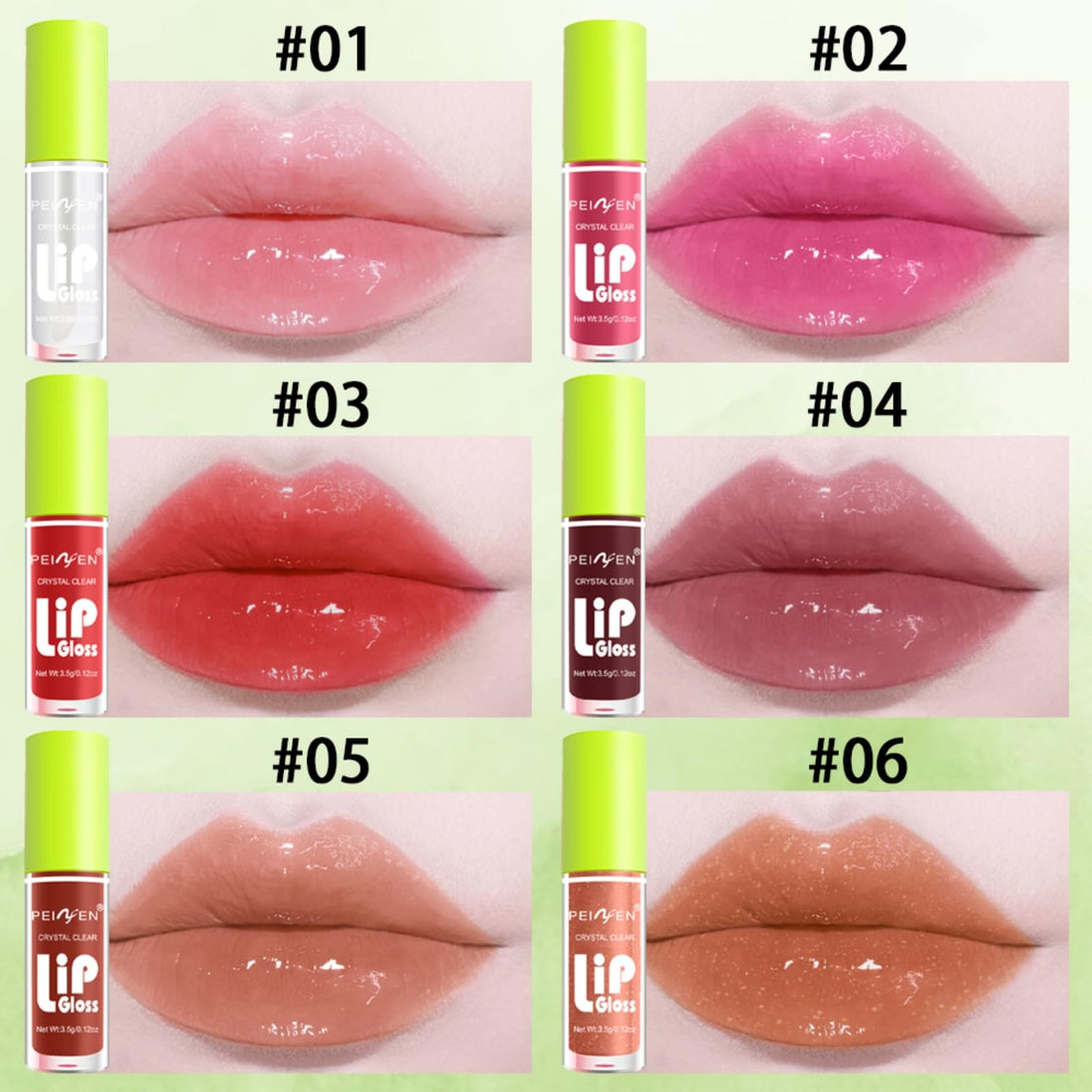 ZAMANIYA 6 Colors Lip Gloss Set,Mini Fat Oil Lip Drip,High Shine Plumping Lip Oil and Clear Lip Gloss,Long Lasting Moisturizing Non-Sticky Lip Glaze,Soft and Smooth Lip Gloss Pack.