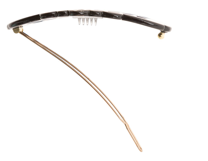 Nacro Black: France Luxe Chicago Tige Boule Barrette - Nacro Black