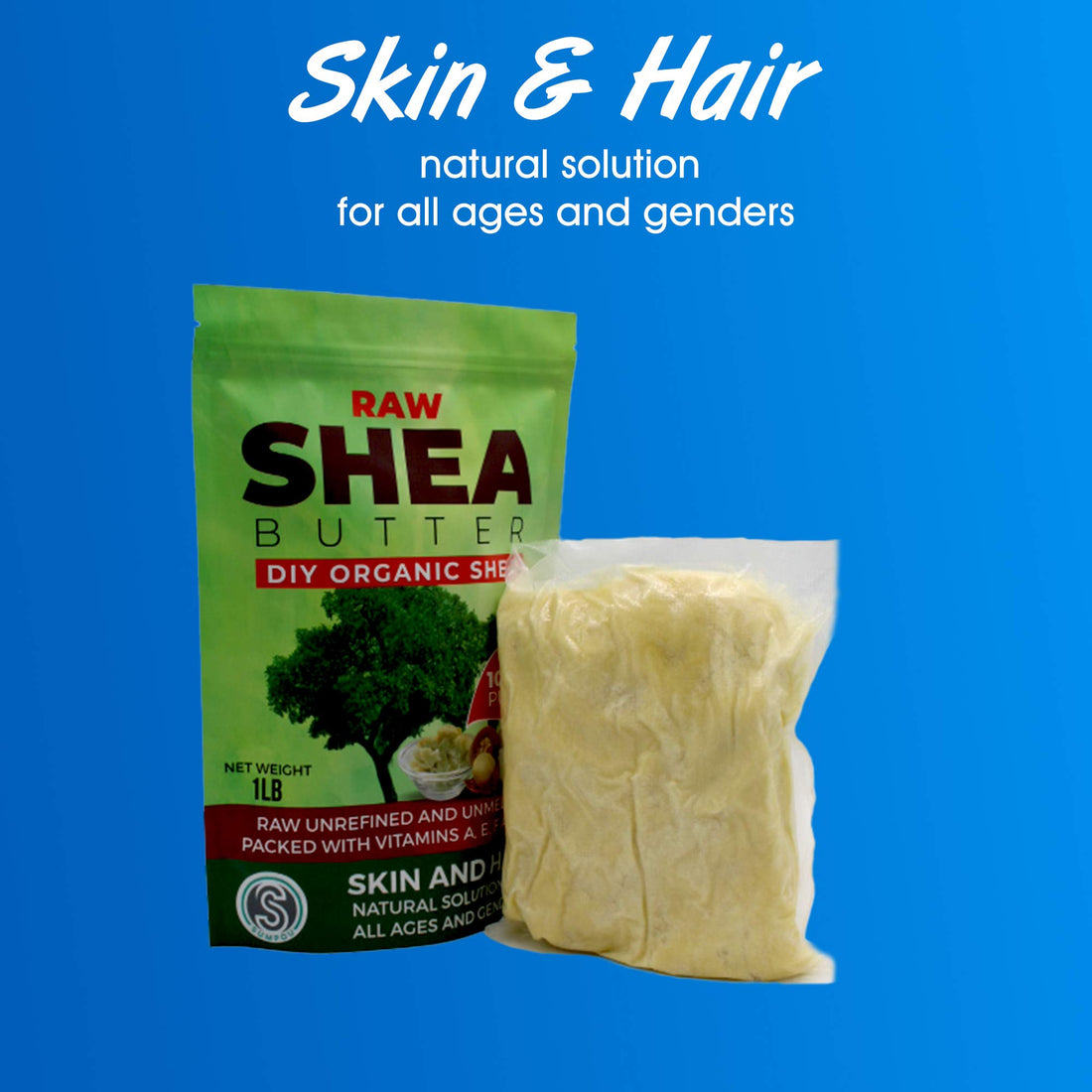Sumpou Organic Shea Butter DIY - 16 oz Unrefined, Pure, 100% Natural, Handmade and Fragrance Free | Hair and Body Butter …