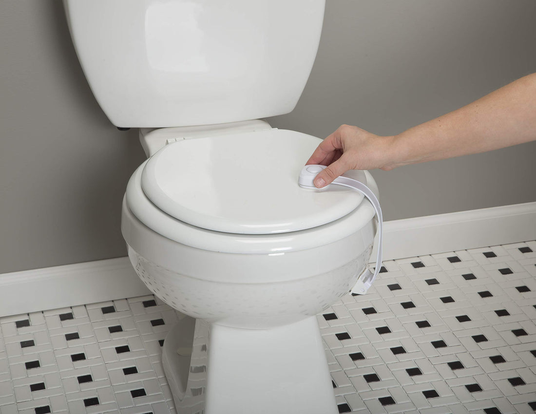 Safety 1st Outsmart Toilet Lock, Two Pack, White