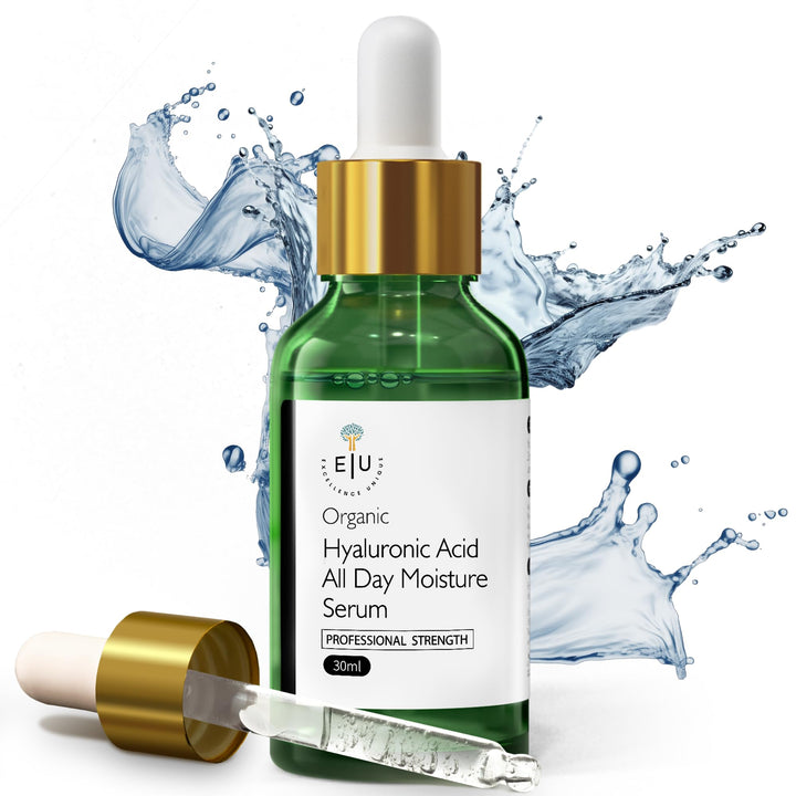 Organic Hyaluronic Acid Serum for Face – 30ml Hydrating Serum – Hyaluronic Acid Serums for Deep Moisture, Plumping & Anti-Aging