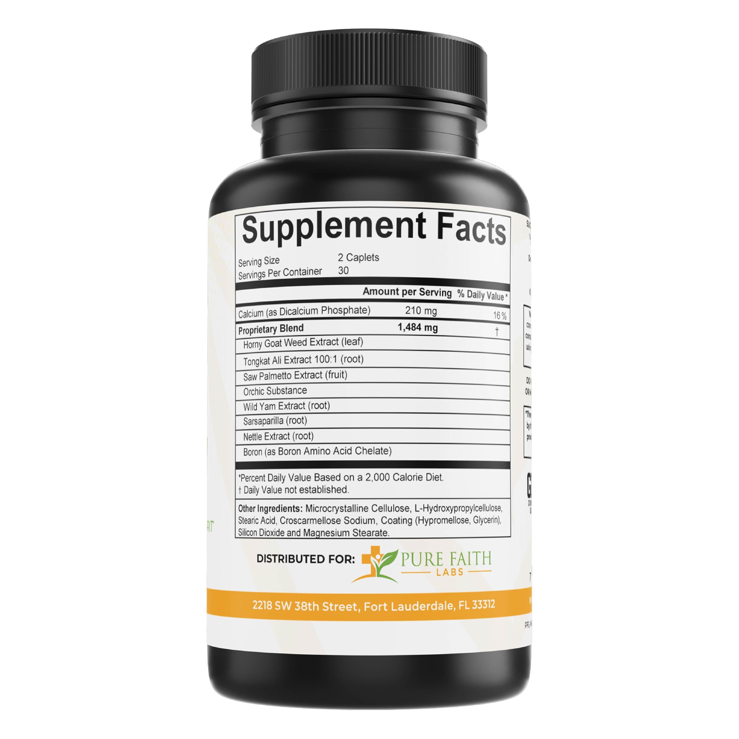 Pure Faith Labs Revive Health Men's Multivitamin | Engaged Mind, Body & Spirit | Enhanced Vitality & Energy | Dr. Jamal Bryant Recommended | Gluten-Free, Made in USA (60 Caplets)