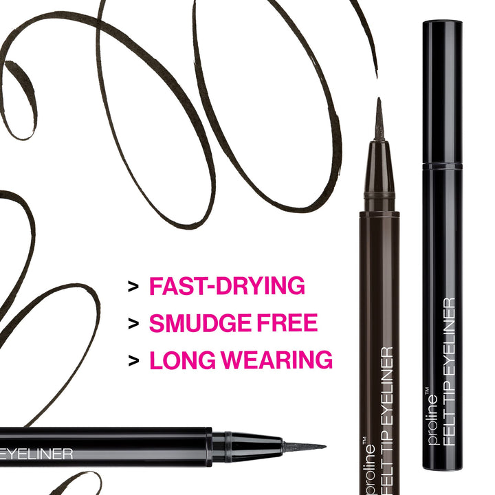 wet n wild Proline Felt Tip Eyeliner Dark Brown,.017z