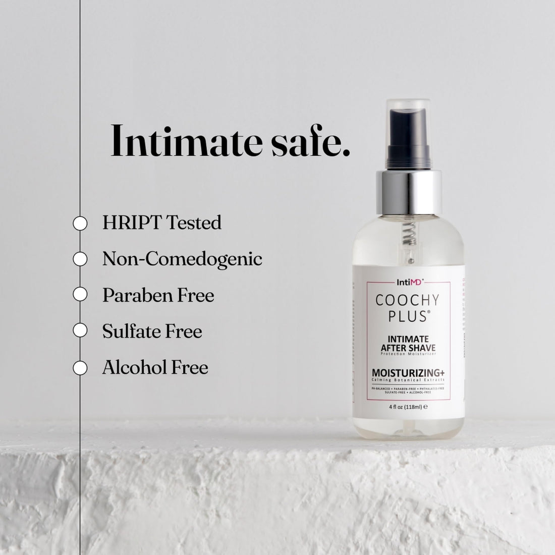 Coochy Plus HydroLock MOISTURIZING+ 3-Steps Kit Intimate Shave Gift Set: NOURIA Pre-Shave Elixir Oil + Coochy Plus Shave Cream Fragrance Free + Coochy Plus After Shave Protection Mist