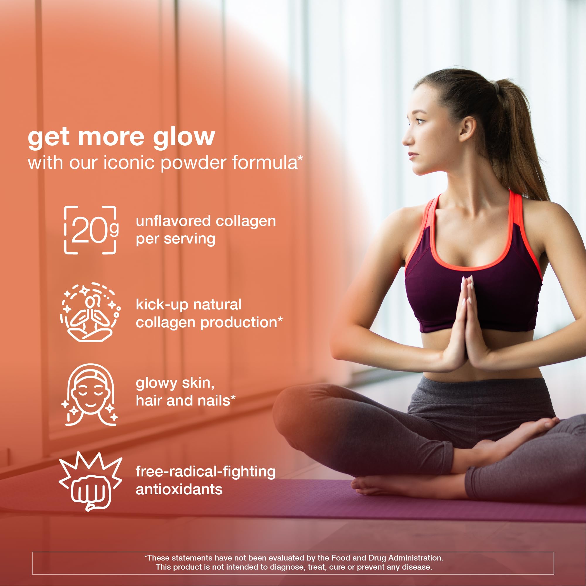 Youtheory Collagen Powder - Premium Collagen Supplement with Vitamin C & Biotin - Supports Healthy Hair, Nails, Skin & Joints* - Dairy, Soy & Gluten Free - Unflavored, 10 oz