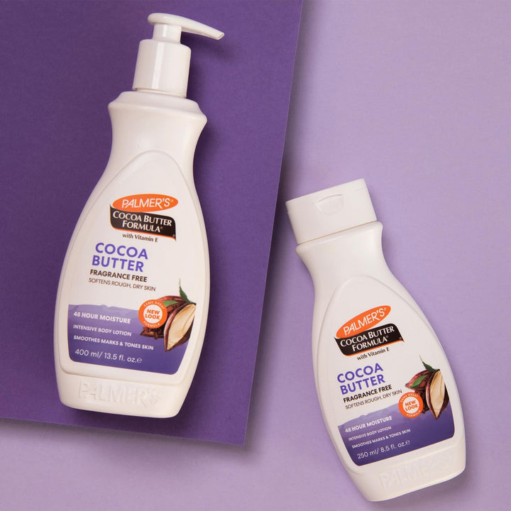 Palmer's Cocoa Butter Formula With Vitamin E Lotion Fragrance Free , 13.5-Ounce Bottle (Pack of 4)