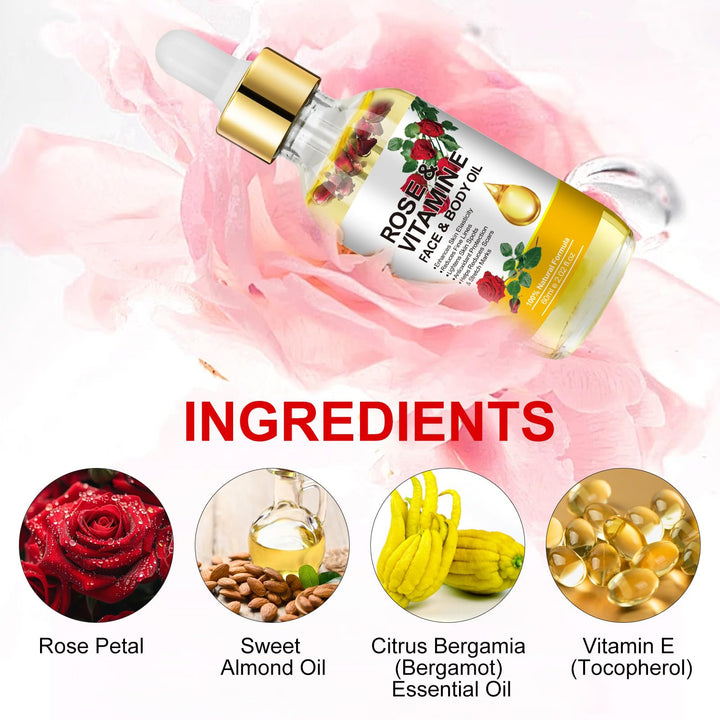 Xaarty Vitamin E Oil, Pure and Natural Body Oil, Premium Grade Essential Oils for Skin Moisturizing, Anti-Aging, Reduce Pigmentation, 2.02 Oz