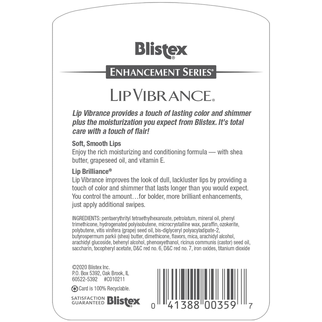 Blistex Lip Vibrance, Lip Protectant 0.13 oz (Pack of 2)