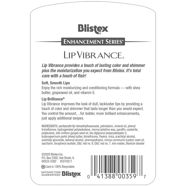 Blistex Lip Vibrance, Lip Protectant 0.13 oz (Pack of 2)
