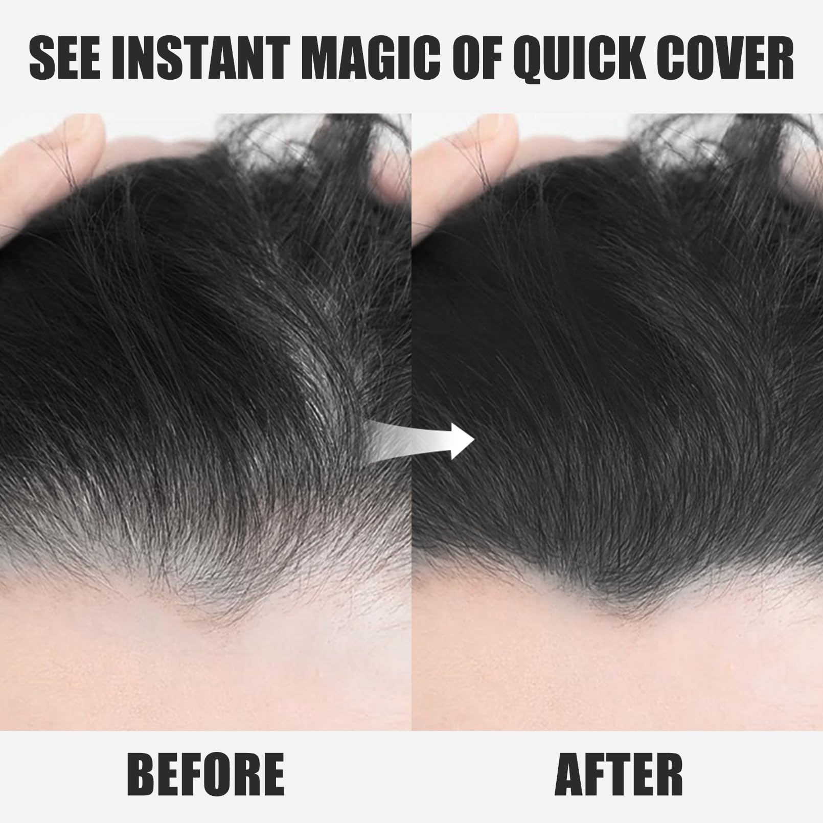 Root Touch Up Stick, Instant Gray Hair Cover Concealer, 2-In-1 Double Head Hair Color Finishing Stick, Hair Mascara Brush for Eyebrow& Beard (Light Brown, 0.23 Fl oz)