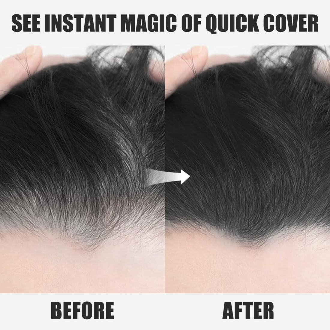 Root Touch Up Stick, Instant Gray Hair Cover Concealer, 2-In-1 Double Head Hair Color Finishing Stick, Hair Mascara Brush for Eyebrow& Beard (Light Brown, 0.23 Fl oz)