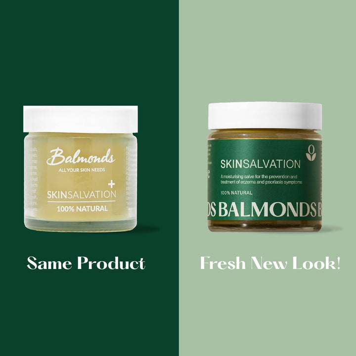 Balmonds Skin Salvation 4oz. (120ml), Salve for Dry, Rough & Sensitive Skin – All-Purpose Intensive Moisturizer with Calendula, Hemp & Beeswax – 100% Natural Balm & Cruelty Free