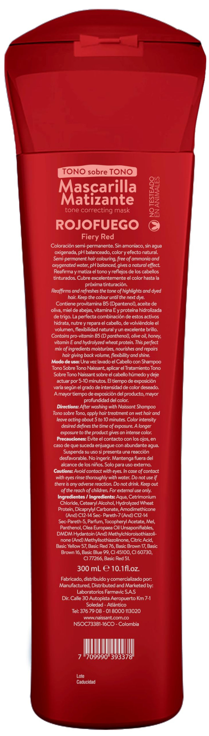 Naissant Treatment Red Fire- Rojo Fuejo, 10.1 Fluid Ounce (300ml)