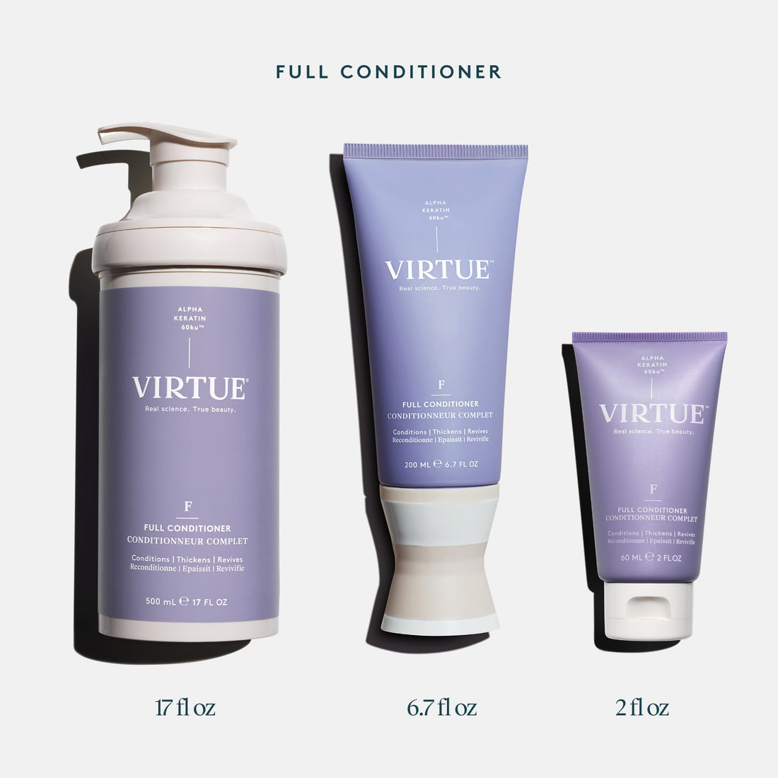 Virtue Full Volumizing Conditioner Thickens Hair