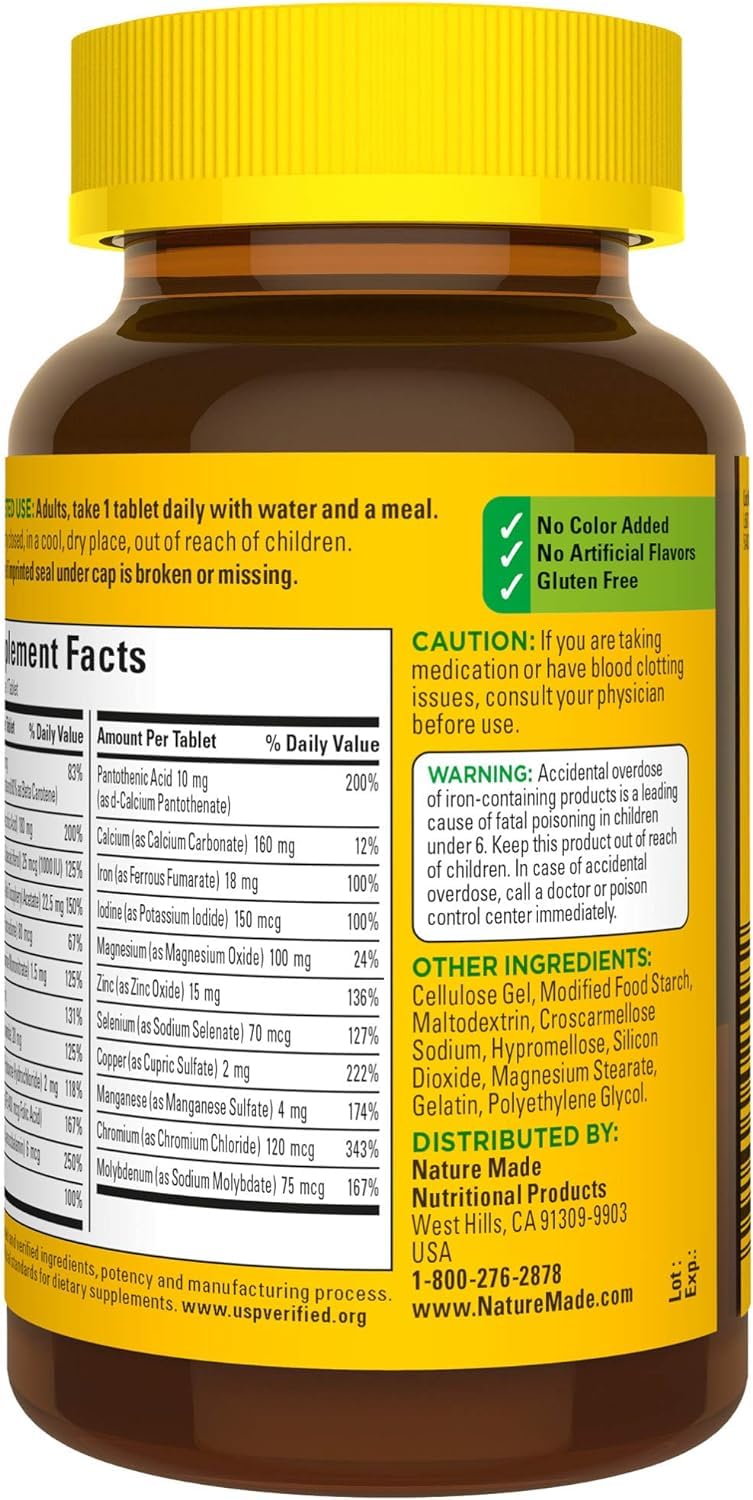 Nature Made Multi Complete Tablets - 130 ct, Pack of 2