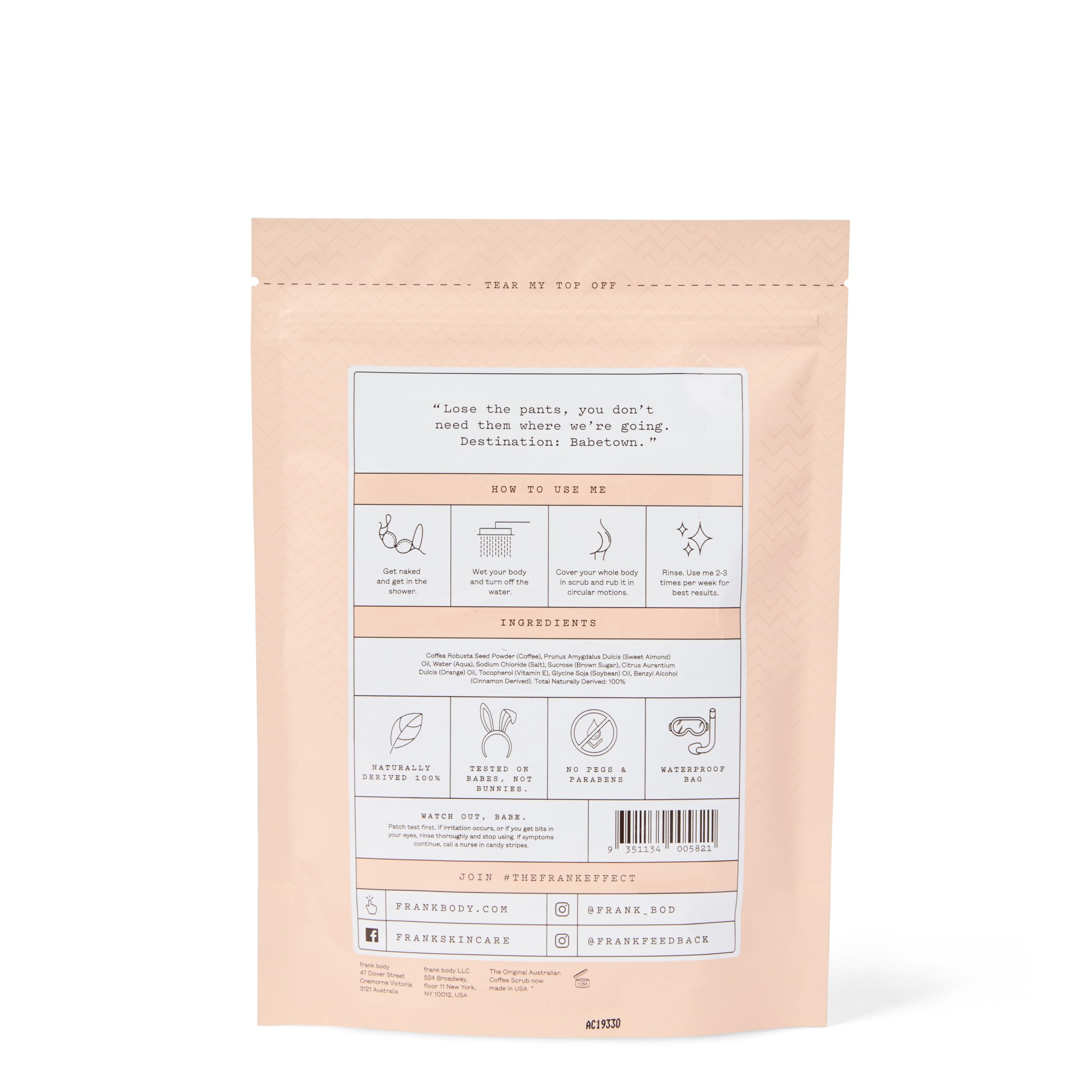 Frank Body Original Coffee Scrub 7 oz.
