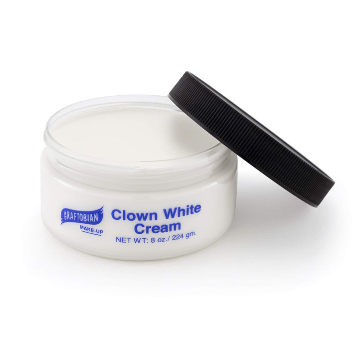 Graftobian - Clown White Creme Foundation (8 oz.), White, 8 oz.