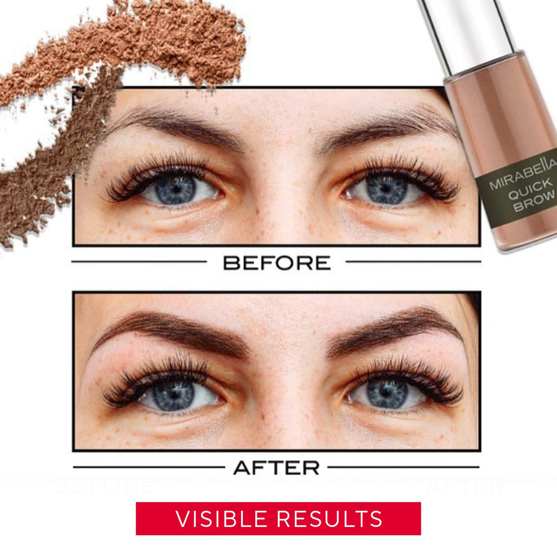 Mirabella BROW Quick Brow Powder Medium/Dark by Mirabella