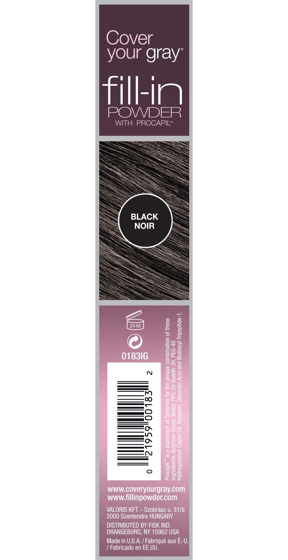 Cover Your Gray Fill-in Powder - Black (Pack of 4)