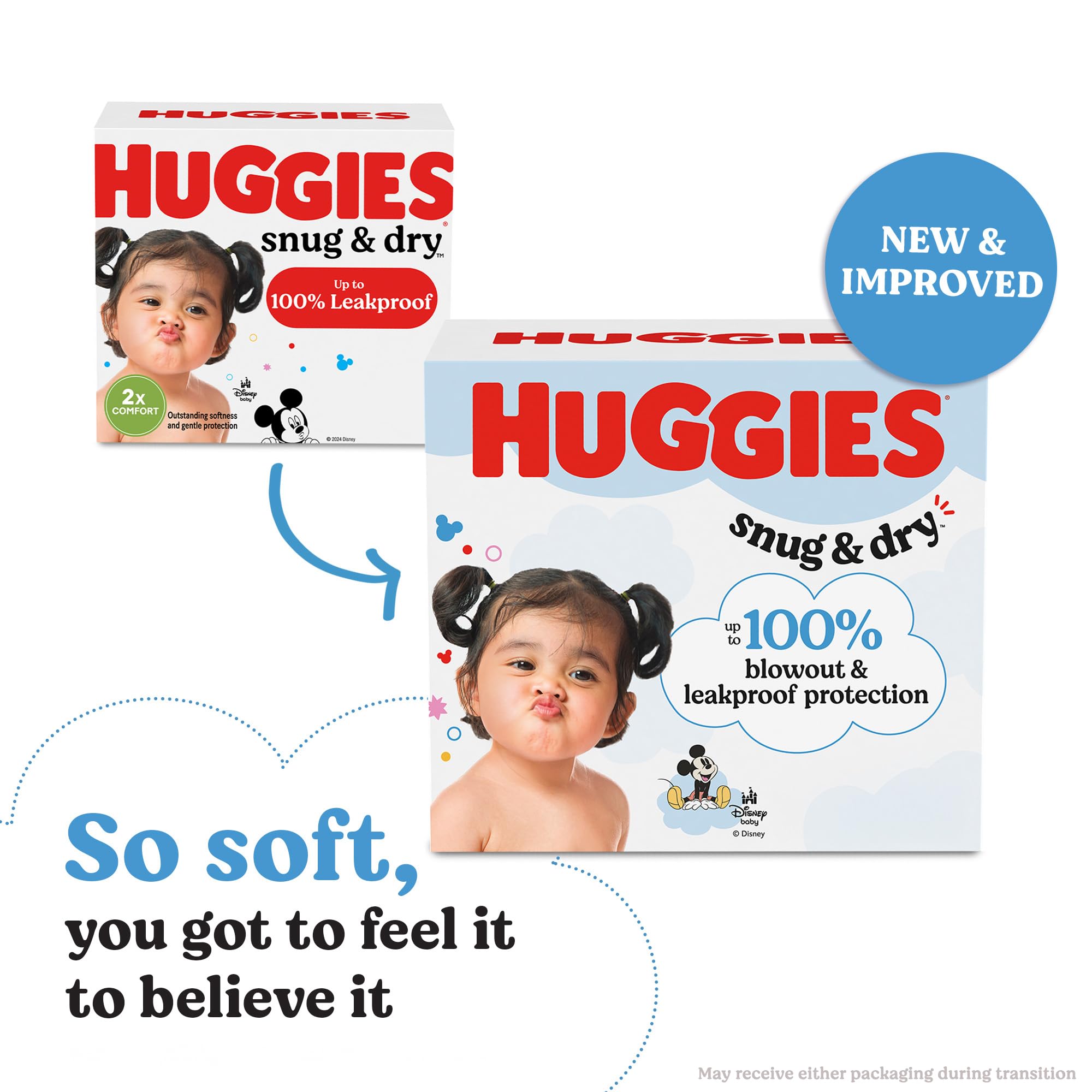 Huggies Size 4 Diapers, Snug & Dry Baby Diapers, Size 4 (22-37 lbs), 30 Count, Packaging May Vary