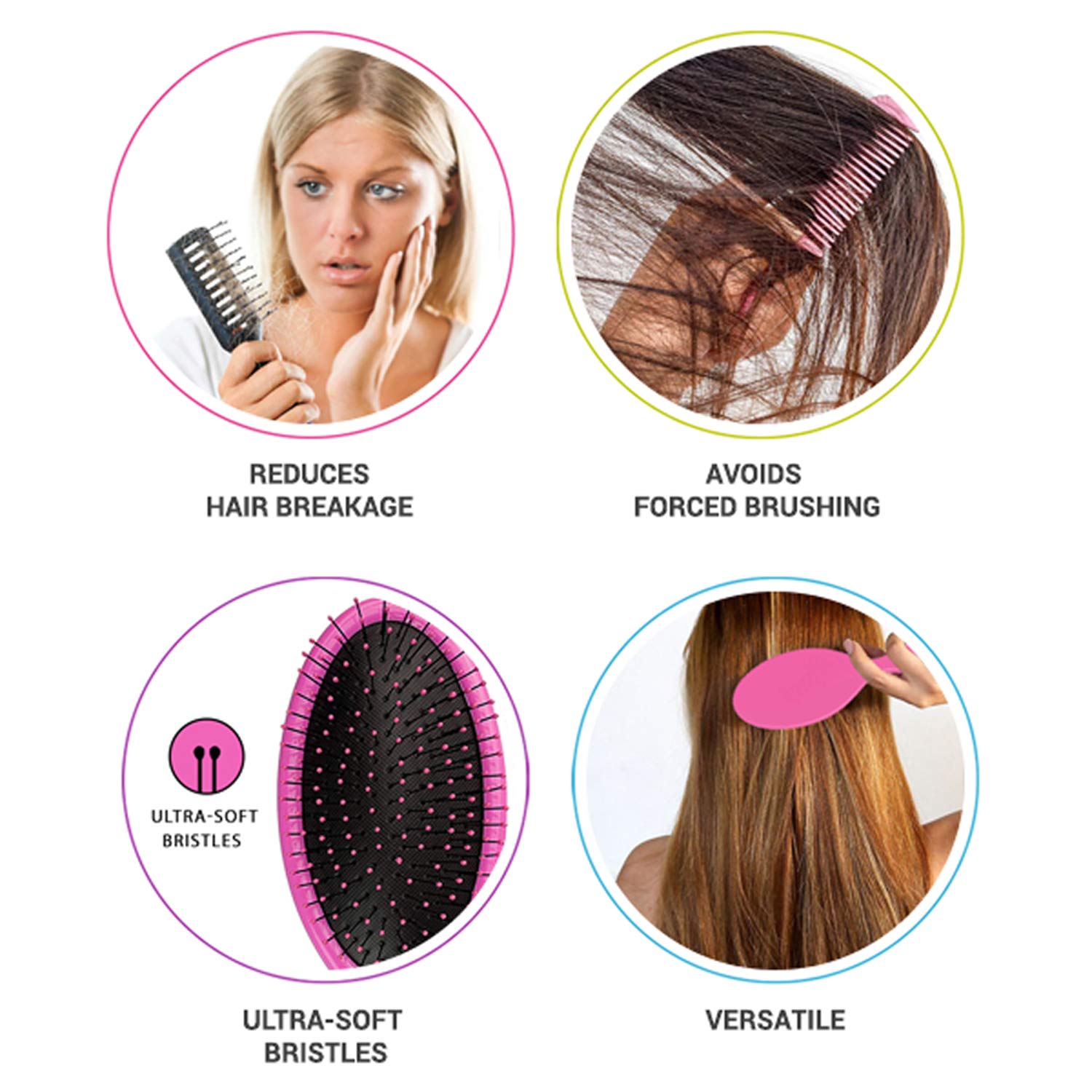 Wet Brush Pro Detangler - EasyGrip (Teal)