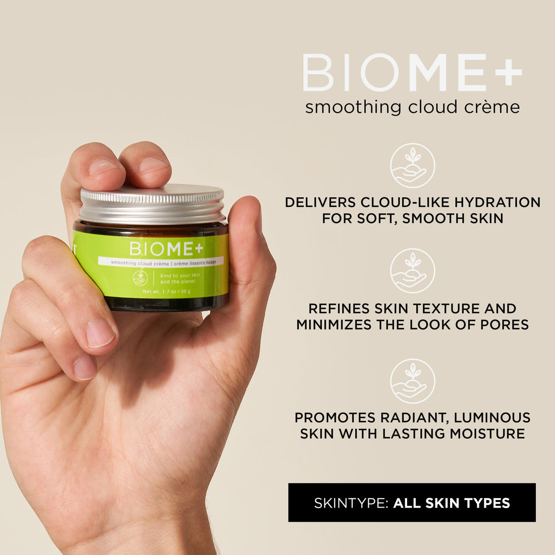 Image Skincare Biome+ Smoothing Cloud Creme 50 g / 1.7 oz