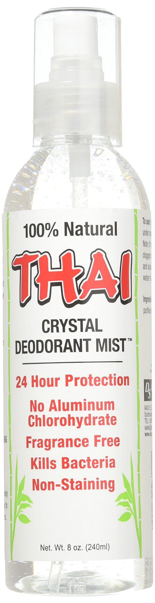Thai Deodorant Stone Crystal Deodorant Mist, 8 Ounce -- 6 per case.