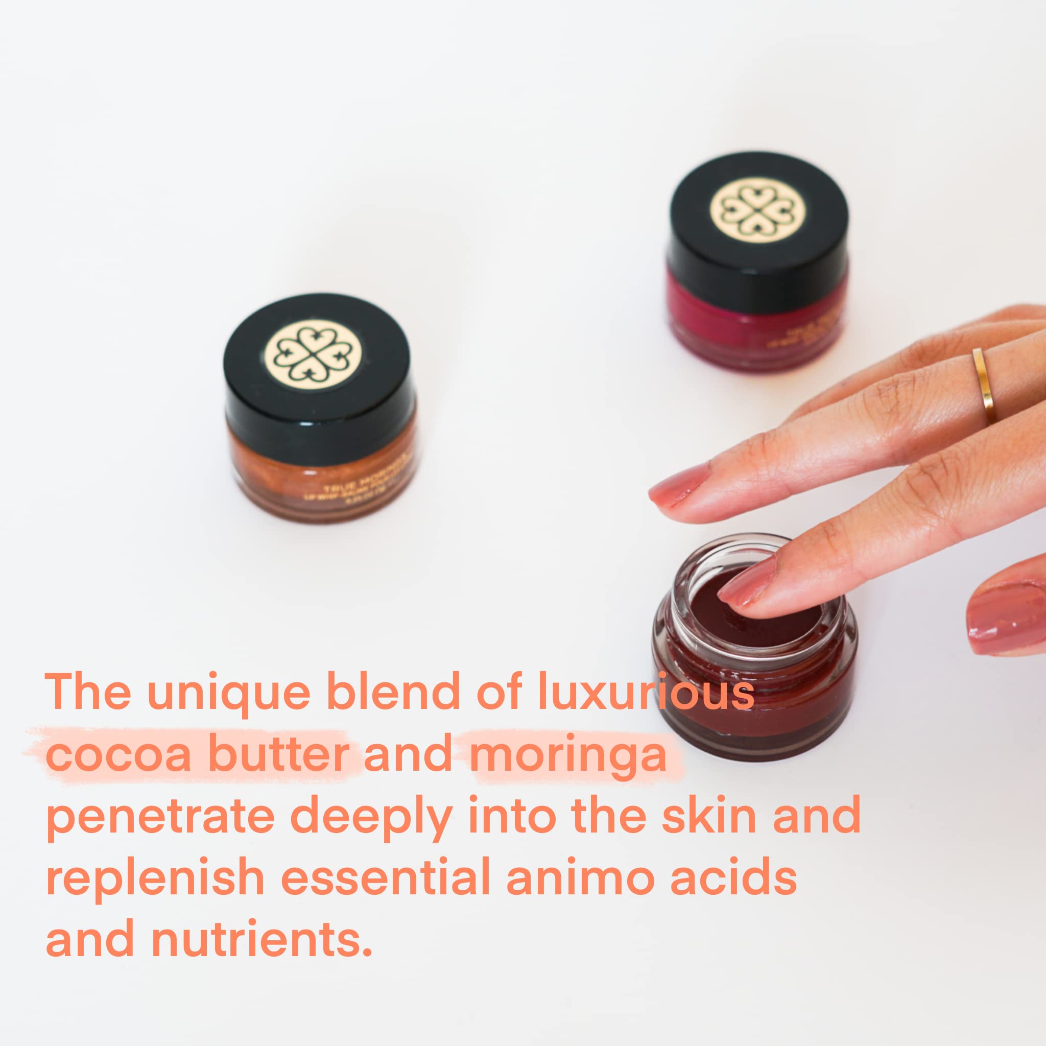 True Moringa Truth Pink Yarrow Cocoa Lip Whip, 0.25 Ounce