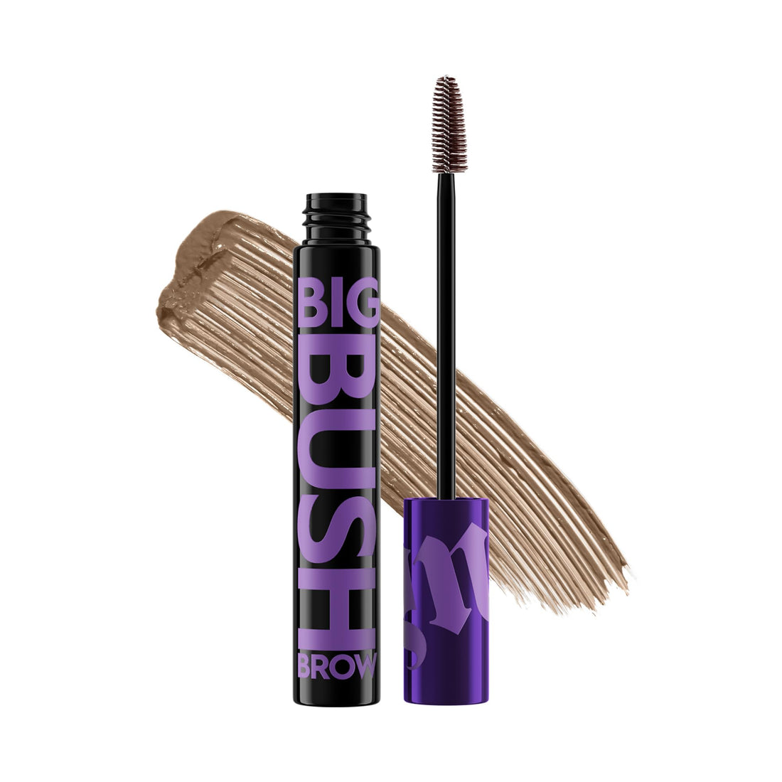 Urban Decay Big Bush Volumizing Tinted Eyebrow Gel (Taupe Trap - Universal Taupe), Waterproof, Smudge-Resistant, Flake-Resistant, Buildable Brow Gel Fibers, Up to 24 HR Hold - 0.19 fl oz