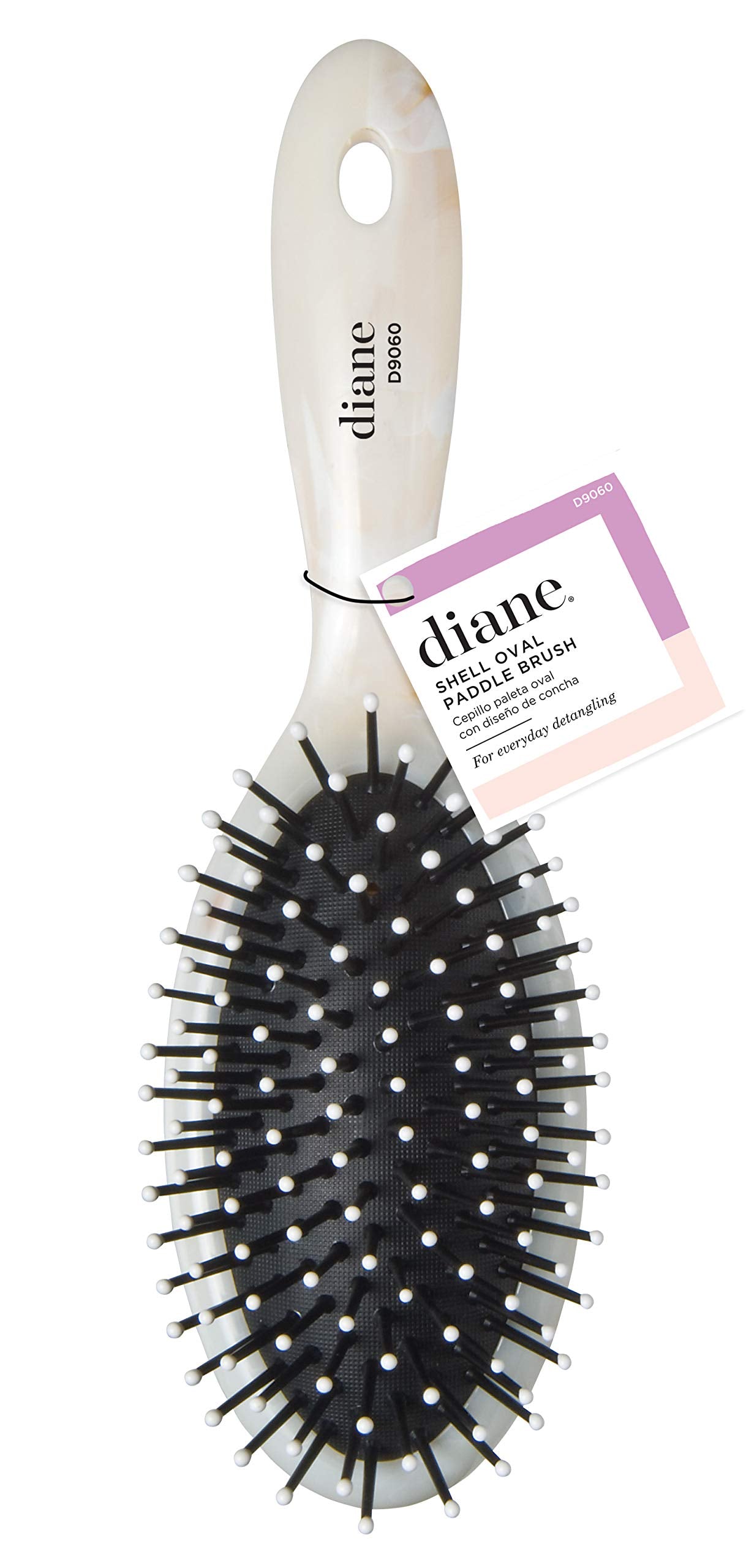 10 Row, Oval Cushion Paddle Brush : Diane Oval Paddle Brush