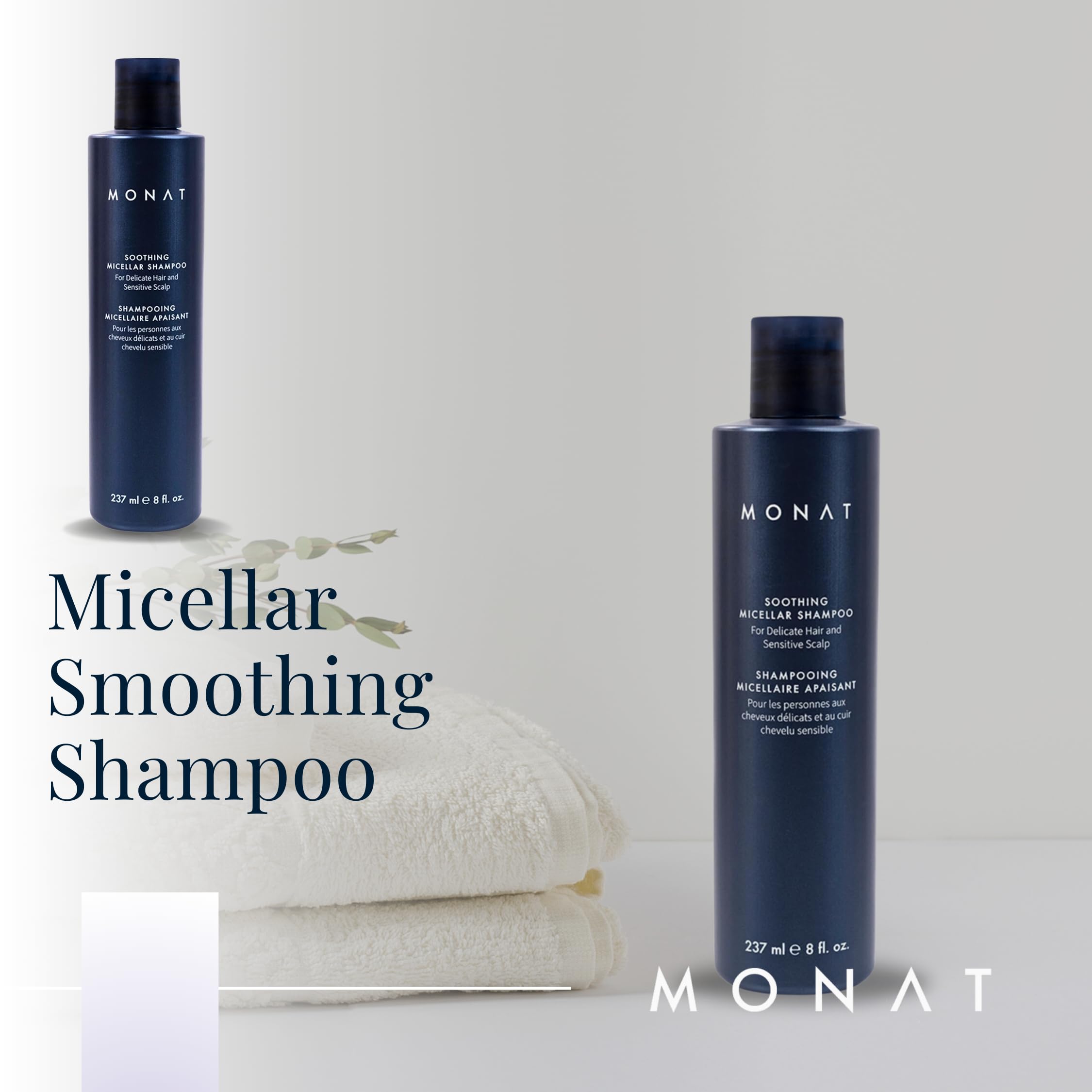 MONAT Soothing Micellar Shampoo - High-Performance Hair Shampoo Promises a Gentle, Refreshing Cleanse. Friendly to Scalp - Net Wt. 237 ml / 8 fl. oz.