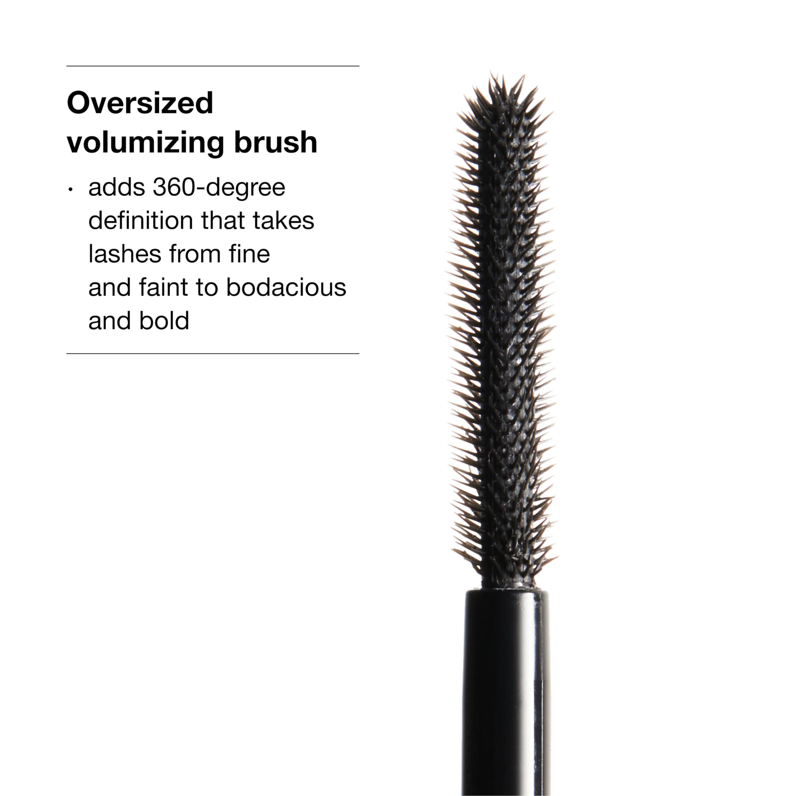 Clinique Chubby Lash Fattening Mascara | Volumizing, Lengthening + Safe For Sensitive Eyes, Jumbo Jet, 0.3 Fl Oz
