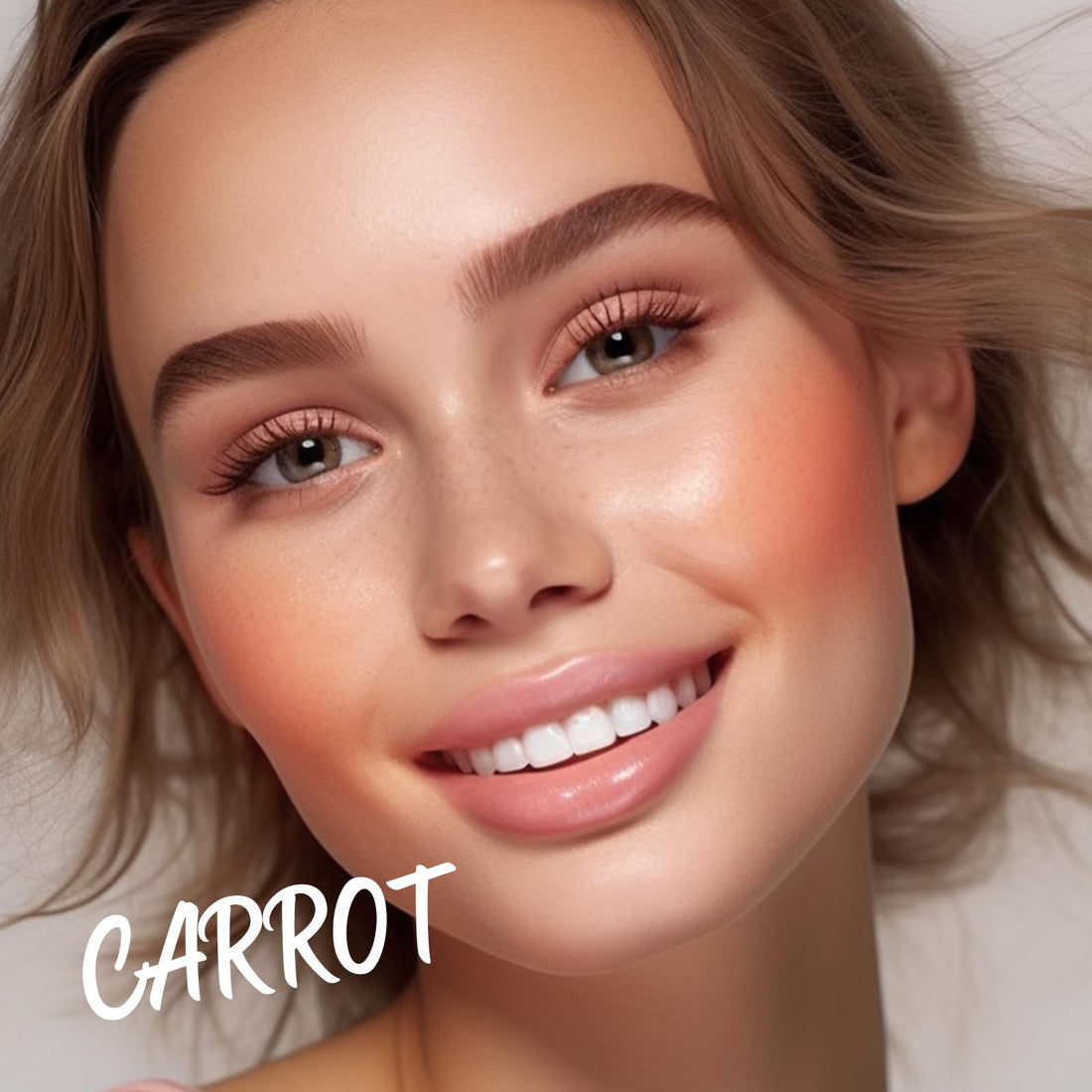 UCANBE Matte Cream-To-Powder Blush Makeup Palette, Highly Pigmented Lightweight Blush for Cheek and Eye, Blendable Flawless Velvety Coverage Face Blushes Make up 0.25 Ounce, Carrot