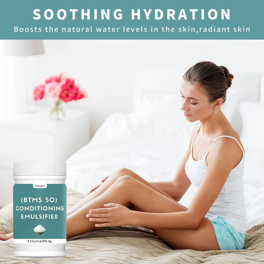 3 oz BTMS 50 Conditioning Emulsifier for Making Leave-in Conditioner, Premium BTMS 50 Conditioning Emulsifier Granules, Higher Activity than BTMS 25, Suitable for Making Lotions, Shampoos and More