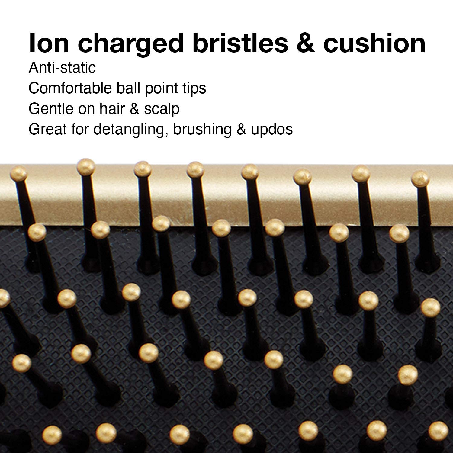 Olivia Garden NanoThermic Ceramic + Ion Hair Brush - 50th Anniversary Special Edition NT-PDLG (Paddle)