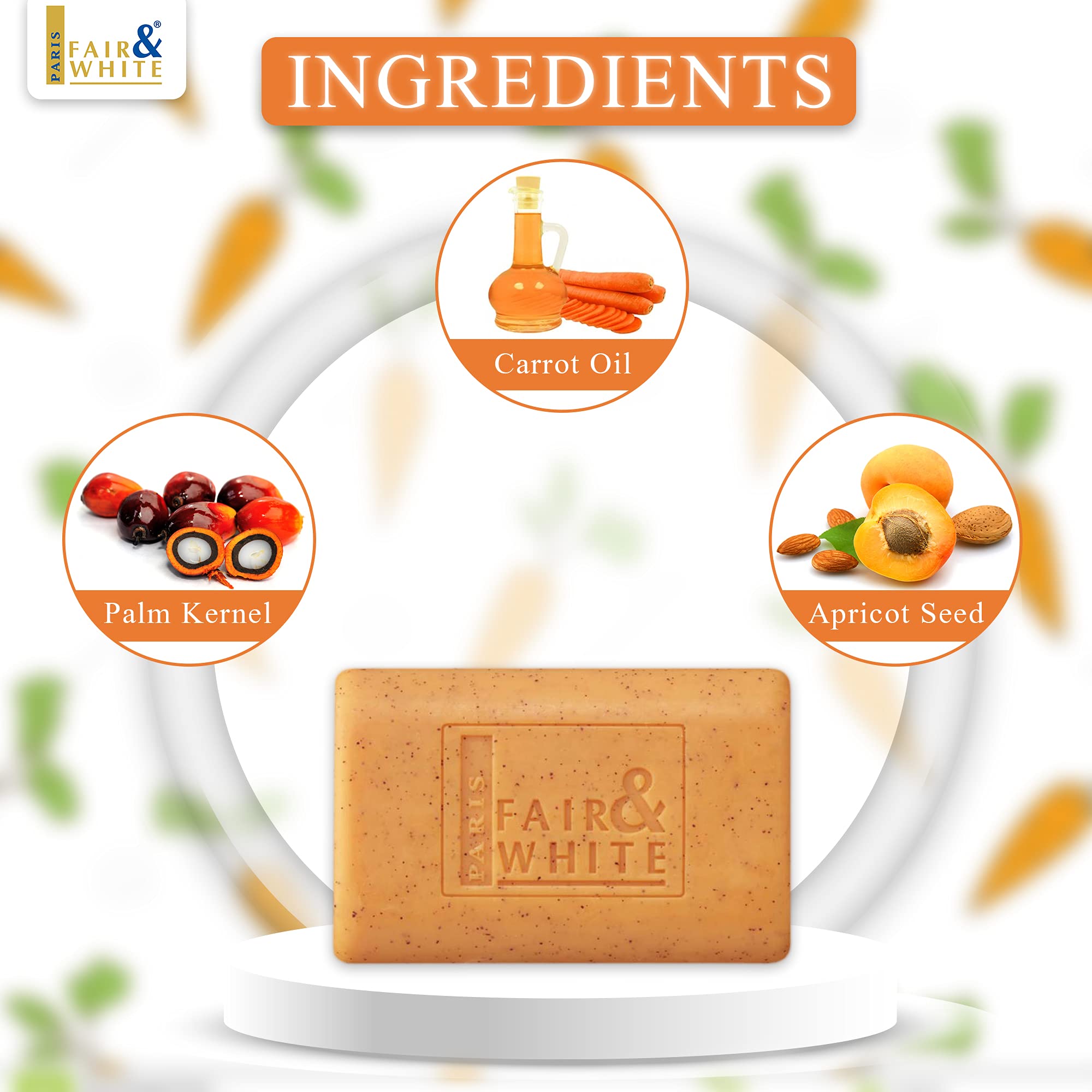 Fair and White Savon Carrot Exfoliating Soap
