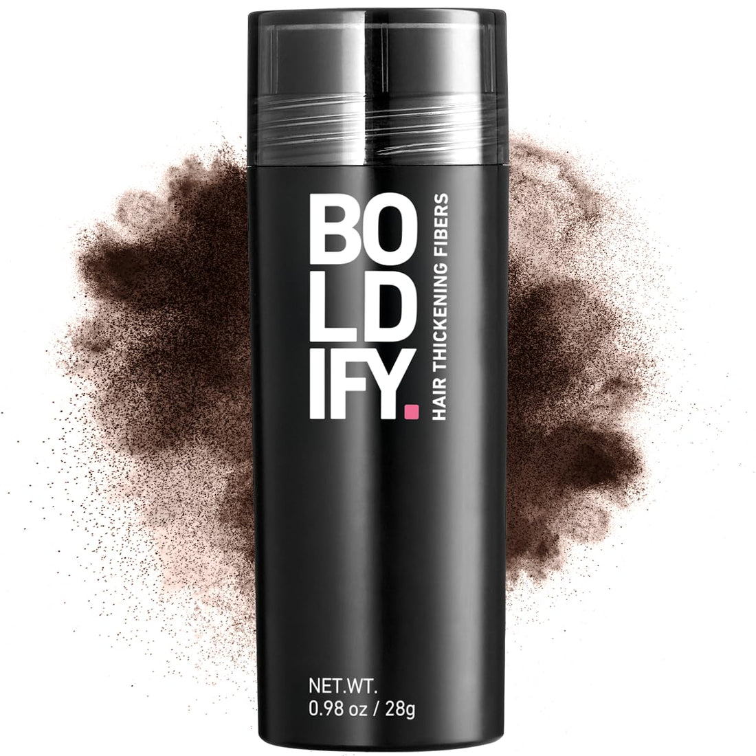 BOLDIFY Hair Fibers (28g) - Fill In Thinning and Fine Hair for an Instantly Fuller, Thicker Look - 14 Shades for Women & Men - Dark Brown