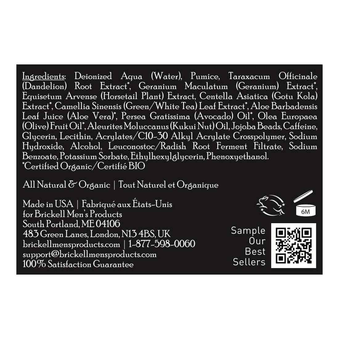 Brickell Men's Products Renewing Face Scrub (4 fl oz)