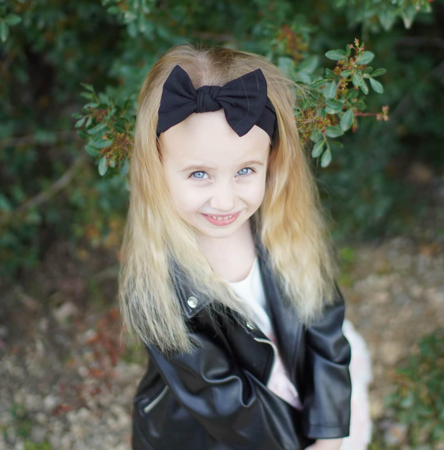 BABYGIZ Baby Girl Headbands-Infant,Toddler Cotton Handmade Hairbands with Bows Child Hair Accessories (Black)