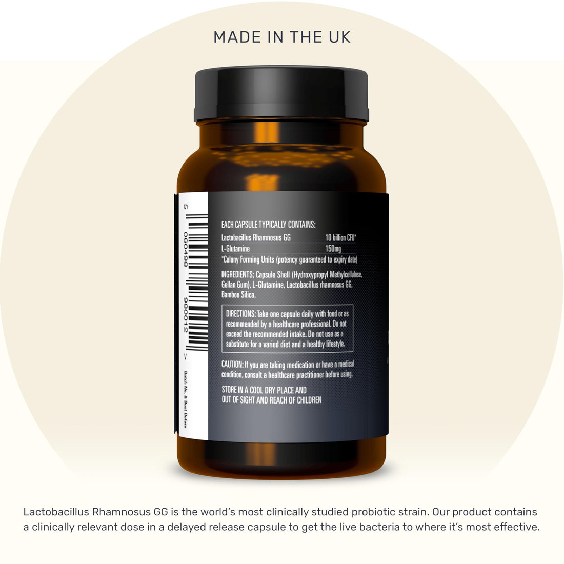 Inessa Daily Biotic - Probiotics for Women Digestive Health with Delayed Release Technology - Advanced Probiotic with 10 Billion CFU - Lactobacillus Rhamnosus Strain 60 Vegan Capsules for Men & Women