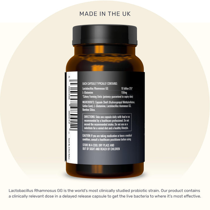 Inessa Daily Biotic - Probiotics for Women Digestive Health with Delayed Release Technology - Advanced Probiotic with 10 Billion CFU - Lactobacillus Rhamnosus Strain 60 Vegan Capsules for Men & Women