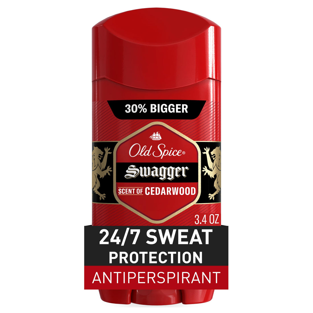 Old Spice Red Zone Collection Invisible Solid Men's Anti-Perspirant and Deodorant, Swagger Scent - 3.4 Oz